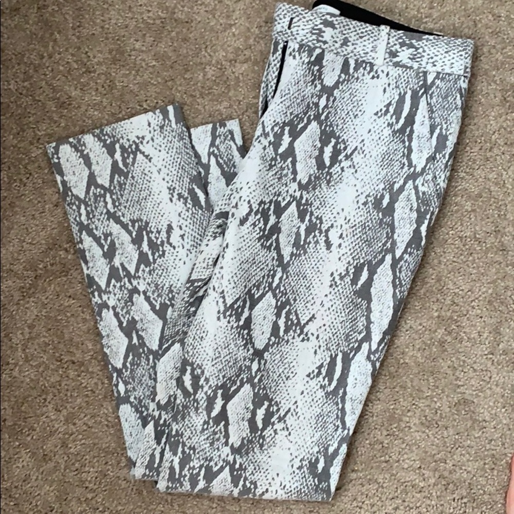 DVF snake print pants